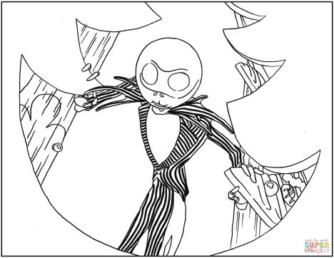 Nightmare before Christmas coloring pages part 1